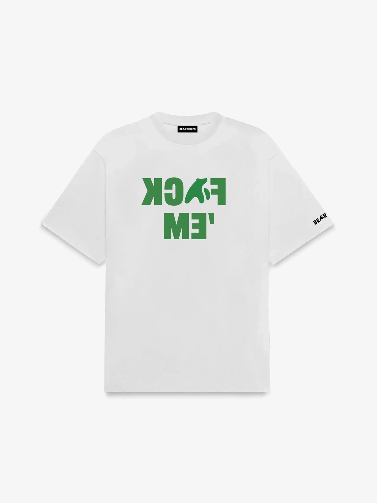 FUCKEM BEARBICEPS WHITE TSHIRT TEE