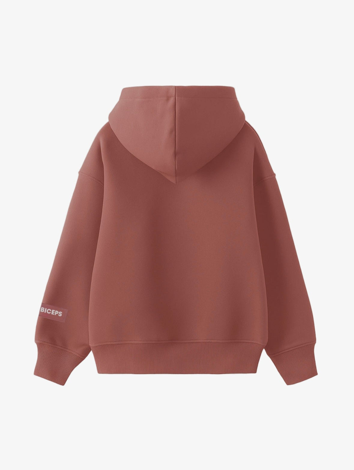 Peach oversized BEARPACK hoodie with signature branding
